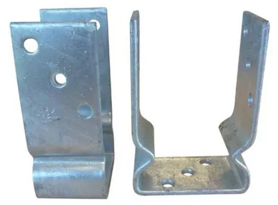 Image de Embase de Poteau à Boulonner Type Epu-71 - 71x125x60x5 mm - D-Work