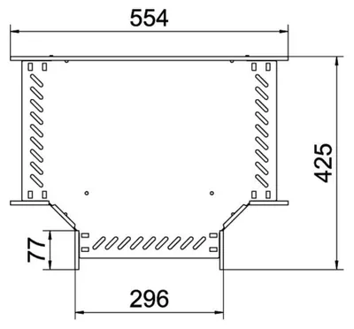 Immagine prodotto di Raccordo a T per canalina portacavi 300x60 mm RT 630 FS