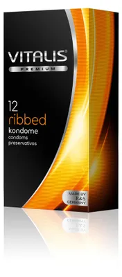 Produktbild von Vitalis ribbed, 12er Pack Kondome, 12 Stück