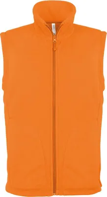 Produktbild von Kariban Herren Fleece Jacke Weste Bodywarmer Übergangsjacke, Größe:XL, Farbe:Orange