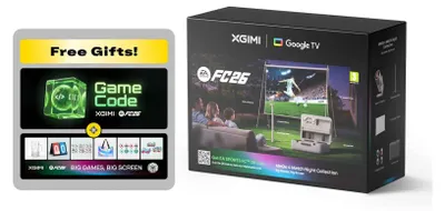 Immagine prodotto di XGIMI MoGo 4, confezione speciale per serate a tema, inclusa: proiettore, Google TV, schermo portatile, supporto