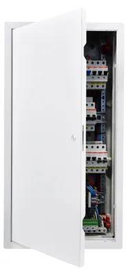 Image de Trappe d'inspection VEVOR pour cloisons sèches 769 x 387 mm, trappe d'inspection en acier galvanisé avec fermeture à fente, trappe de maintenance pour montage au plafond (plomberie et électricité), dimensions d'encastrement 366 x 747 mm