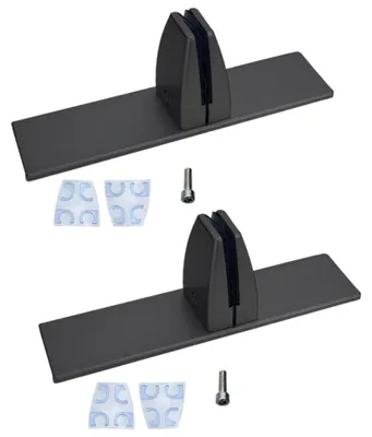 Productafbeelding van Solidchoice - Set van 2 T-vormige Bureau Scheidingsklemmen van Aluminium