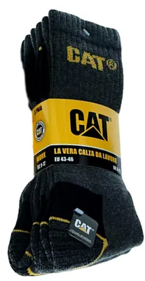 Produktbild von 3 Paar CAT Caterpillar Work Arbeitssocken - Farbe: grau/weiß/schwarz - Größe: 41-45