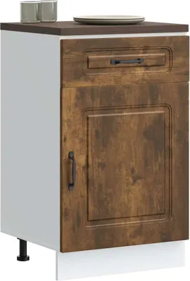 Produktbild von "2026 Promotion" Küchenunterschrank - Sideboard Küche - Kalmar Räuchereiche Holzwerkstoff - Mehrzweckschrank CC31270