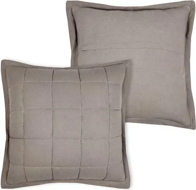 Produktbild von STOF | Sofakissen - Kissen - ELLIE - 45x45 cm - Taupe - Elegantes Design - Hochwertige Baumwolle - 1 Stück