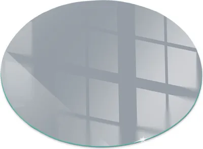 Produktbild von Glasbodenplatte für Fi 100 cm – Kaminofen – Kaminplatte Glas – Schutzglas – Funkenschutzplatte –Glasbodenplatte Feuerfeste – Hitzeschutzplatte – Bodenschutz aus Glas – Farbe Grau