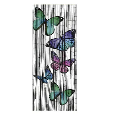 Zdjęcie produktu dla Zasłona bambusowa Motyle, 90x200 cm