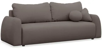 Produktbild von Selsey Nubelle – Sofa 3-Sitzer mit Schlaffunktion & Stauraum, Chenille, braun