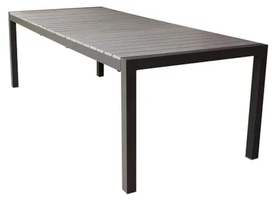 Immagine prodotto di MilaniHome.it - Tavolo Rettangolare Allungabile In Alluminio Da Esterno Giardino, Per Ristorante Albergo Di Design, Cm 162/242x100x74 H Colore Taupedi coloreTaupe