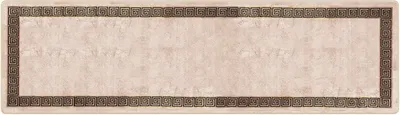 Produktbild von Schwarzer Teppichläufer 100 x 350 cm aus Polyester-Velours mit rutschfester Unterseite, maschinenwaschbar für Flur, Eingangsbereich und Schlafzimmer