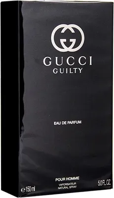 A black box of Gucci Guilty Pour Homme Eau de Parfum.
