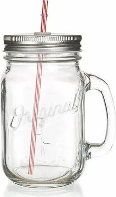 Produktbild von BANKETT Becher Glas geprägt MADEIRA 450 ml, mit Deckel