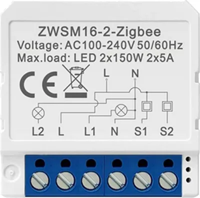 Obrázek produktu pro Avatto Zwsm16-W2 Tuya Inteligentní spínač Zigbee