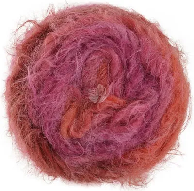A ball of yarn with a fuzzy, textured appearance.