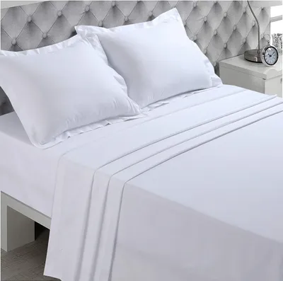 Immagine prodotto di Lenzuolo matrimoniale bianco, 270 x 300 cm, in 100% cotone
