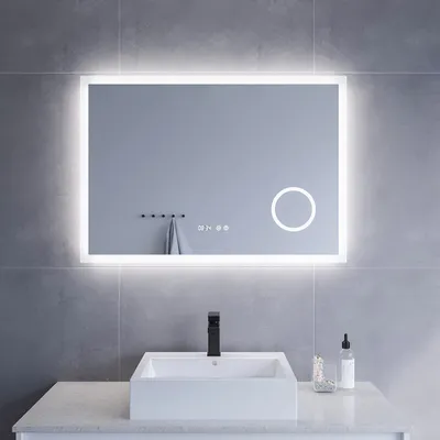 Produktbild von Lichtspiegel mit Touchschalter IP44 Memory-Funktion Dimmbar Energiesparend