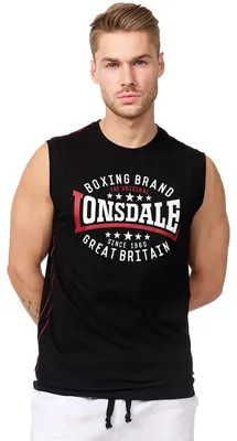 Produktbild von Lonsdale London Herren Slim Fit Tank Top ST.Agnes, Black, M, 114758