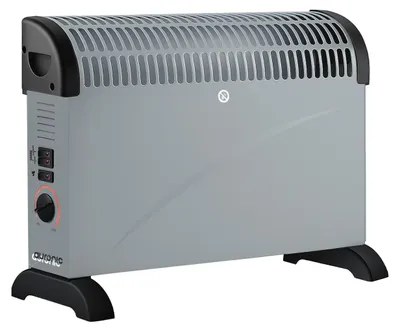 Produktbild von Auronic Elektrische Konvektorheizung - 750/1250/2000 Watt - Mit Ventilator - Regelbarer Thermostat - Heizlüfter - Grau