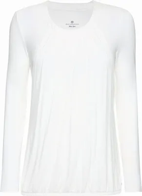Immagine prodotto di Bellybuton camicia da allattamento donna in cotone organico plissettato bianco
