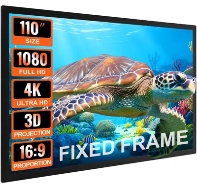 Productafbeelding van VEVOR Projectiescherm voor thuisbioscoop, beeldscherm voor projector, LCD-projector, 110 inch, 16:9