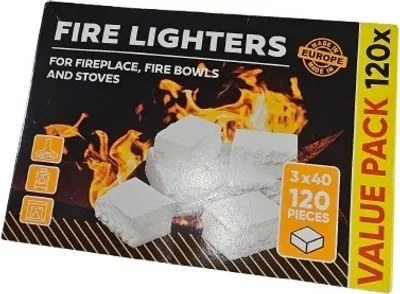 Produktbild von Grillanzünder Zündwürfel für Holz oder Grillkohle 120 Würfel Mega Pack