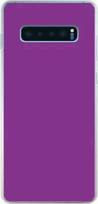 Produktbild von MuchoWow® Handyhülle Schutzhülle Hülle für Telefoonhoesje Samsung Galaxy S10 Lite Lila - Farben - Unifarben Silikon Softcase Handy Hülle - Schutz