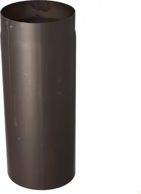 Image de Tube droit noir L-500 DN 200 Raccordement à une chaudière à combustible solide
