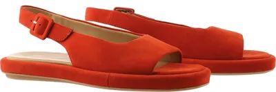 Produktbild von Högl Sandalette Sue aus rotem Veloursleder mit Softline-Weichauftritt und minimalistischem Design