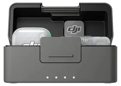 Produktbild von DJI Mic Mini 2S (1 TX + 1 Mobile RX + Charging Case), Omnidirektional, 130 dB, 22 dB, Kamera-Montageaufnehmer, Integrierter Sender, 2,4 - 2,4835 GHz