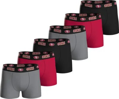 Produktbild von Huddle Herren Boxer San Francisco 49Ers 6-Pack blk-mgr-red - Größe L