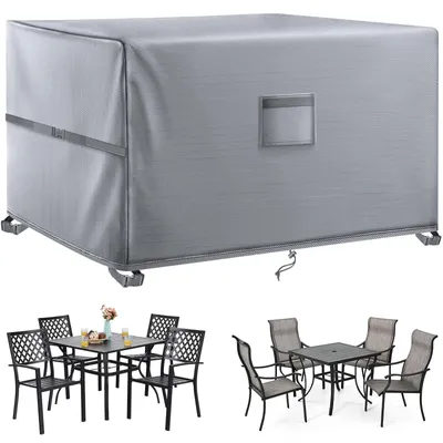 Produktbild von Wasserdichte Gartenmöbelhülle - 420D - Winddicht - Anti-UV - 200 x 200 x 90 cm