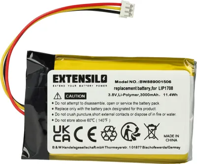 Produktbild von vhbw Akku Ersatz für Sony LIP1708 für Spielekonsole (3000 mAh, 3,8 V, Li-Polymer)