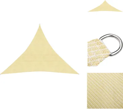 Produktbild von vidaXL Sonnensegel 160 g/m² Beige 4,5x4,5x4,5 m HDPE -  Sonnenschirme & Sonnenschutze