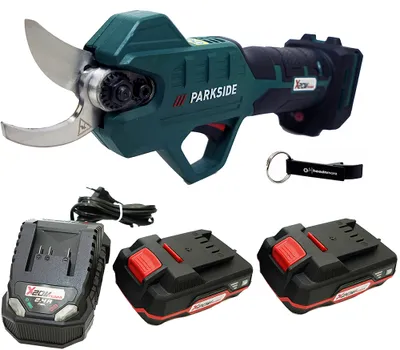 Zdjęcie produktu dla PARKSIDE® 20 V akumulatorowe nożyce do gałęzi / nożyce ogrodowe PAAS 20-Li wraz z 2 akumulatorami (2 Ah) i ładowarką (2,4 A)