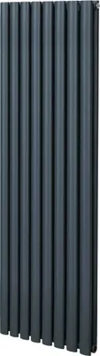Zdjęcie produktu dla Grzejnik rurowy owalny - 1600 mm x 480 mm - antracytowo-szary