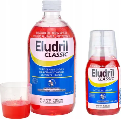 Immagine prodotto di Colluttorio Eludril di alta qualità per un'efficace protezione orale, 200 ml.