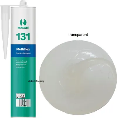 Produktbild von Ramsauer 131 Multiflex 1K Silikon Dichtstoff 310ml Kartusche transparent