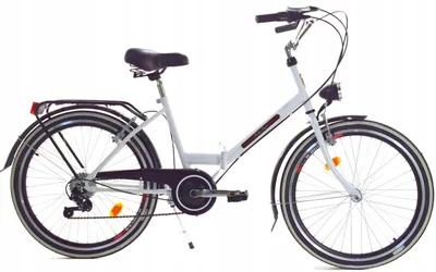 Zdjęcie produktu dla Rower Dallas Składak 24" 6spd - biały z czarnym