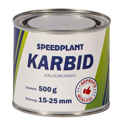 Produktbild von SPEEDPLANT Karbid 0,5 kg (1x 500g) - Carbid Kabit Kabitt karbitt Karbit Karbid Große Feste Steine Körnung 15-25mm - 1 Dose