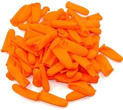 Produktbild von 100 Stück Latex Fingerhülsen Antirutsch FingerSchutz