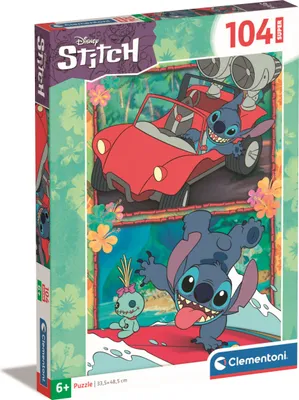 Image de Clementoni Legpuzzel Super Color Disney Stitch, 104st.