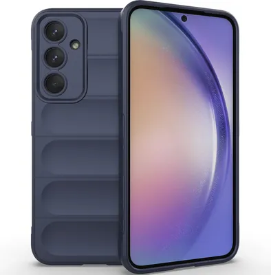 Immagine prodotto di Custodia per Samsung Galaxy A35 Custodia protettiva in silicone TPU morbido antiurto blu scuro