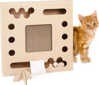 Produktbild von Kratzpappe · TOBY · Kratzkarton für Katzen · ca. 34 x 34 x 4 cm