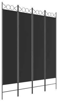 Obrázok produktu pre vidaXL 4-dielne tienidlo čierne 160x200 cm Látka
