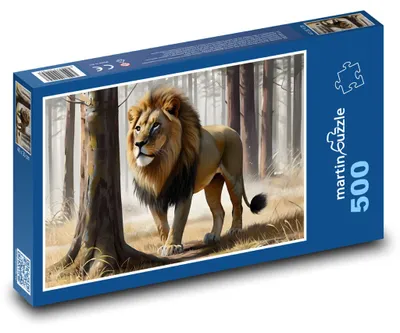 Obrázek produktu pro martinpuzzle - Puzzle 500 - Král zvířat v lese