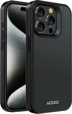 Immagine prodotto di Accezz Cover posteriore rinforzata satinata iPhone 15 Pro - Nero