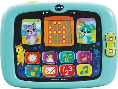 Produktbild von VTech Happy Tablet Lern-Tablet für Kinder mit interaktiven Funktionen, 20 x 2 x 25 cm