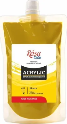 Produktbild von Rosa Studio Acrylfarbe Yellow (409) 200 ml 1 stk