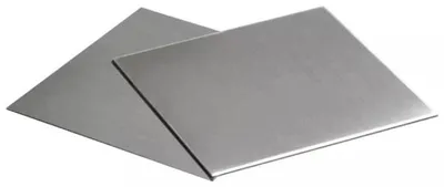 2er-Pack Edelstahlplatten 304, 1,0 mm dick, 15 x 15 cm